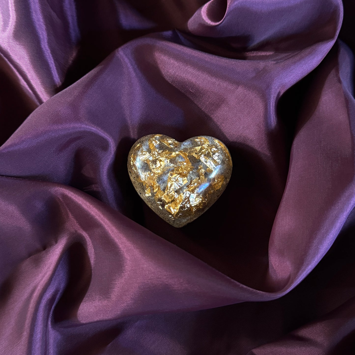 Het Originele Hart met bladgoud of zilver