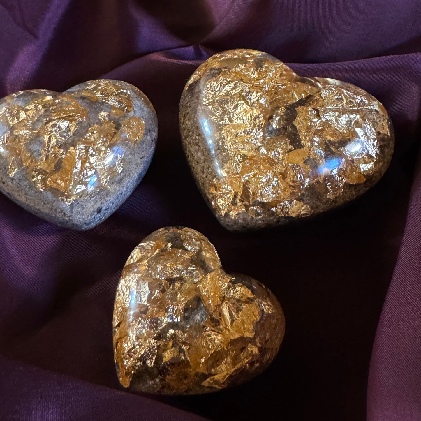 Het Originele Hart met bladgoud of zilver