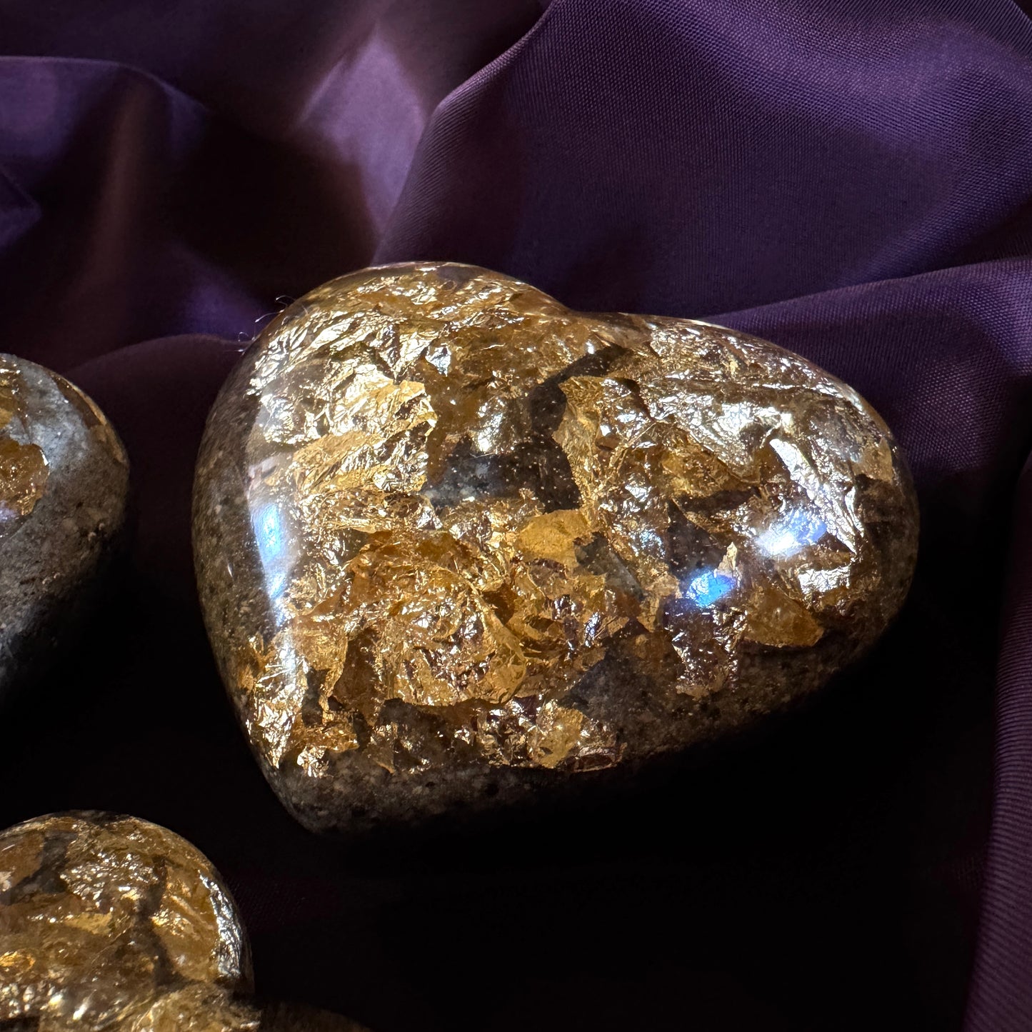 Het Originele Hart met bladgoud of zilver