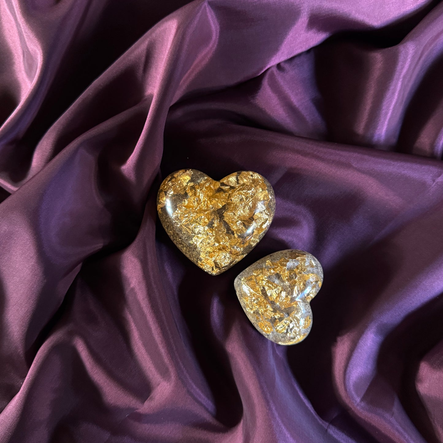 Het Originele Hart met bladgoud of zilver